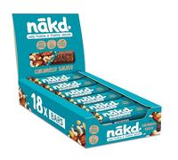 Nākd. Caramello Salato | Barrette Raw con Frutta e Frutta Secca | 18 x 35g | Vegan | Senza Glutine | Ingredienti 100% Naturali | Senza Zuccheri Aggiunti | 630g