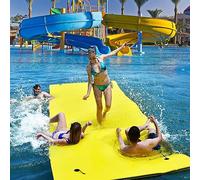 NAKEAH Grande Tappetino ad Acqua Galleggiante, Cuscinetto in Schiuma XPE a 3 Strati, Isola d'Acqua, Pad di Giglio per attività Ricreative per l'acqua, Piscina, Oceano, Lago,1.8mX0.55mX3.3cm