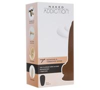 Naked Addiction Rotating 7 - vibratore rotante (18cm) - naturale