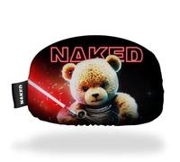 NAKED Optics Copertura protettiva per occhiali da sci, in microfibra, per occhiali da sci, protezione antigraffio per occhiali da sci, taglia unica, compatibile con tutti gli occhiali (Space Bears)