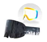 NAKED Optics Le TROOP EVO Maschere da Sci per Uomini, Maschere da Sci per Donne, Maschere da Snowboard, Maschere da Sci con Lenti Intercambiabili (TROOP EVO City incl. Lente per Maltempo)