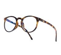 NAKED Optics® Occhiali con filtro luce blu per uomo e donna, occhiali con filtro blu come occhiali da schermo, occhiali da gaming per PC, senza graduazione, Panto, Avana, Taglia unica per tutti