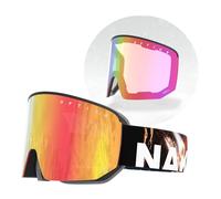 NAKED Optics The NOVA Occhiali da Sci per Uomo, Occhiali da Sci per Donna, Occhiali da Snowboard (NOVA SpaceBears, + lente per maltempo inclusa)