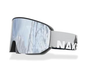 NAKED Optics The NOVA Occhiali da Sci per Uomo, Occhiali da Sci per Donna, Occhiali da Snowboard (NOVA Slate, senza lente in caso di maltempo)