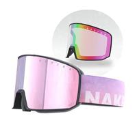 NAKED Optics The Solar, occhiali da sci da uomo, da sci, da donna, da snowboard, da sci con lenti intercambiabili, occhiali da sci (SOLAR Daydream + con vetro maltempo)