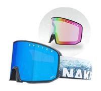 NAKED Optics The Solar, occhiali da sci da uomo, da sci, da donna, da snowboard, da sci maltempo, occhiali da sci con lenti intercambiabili, occhiali da sci (SOLAR Arctic + con vetro maltempo)