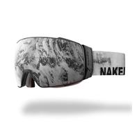 NAKED Optics The Storm, occhiali da sci da uomo, da sci, da donna, da snowboard, con lenti intercambiabili opzionali per maltempo, occhiali da neve, occhiali da sci (Ink)