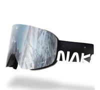 NAKED Optics The TROOP EVO Occhiali da sci da uomo, da sci, da donna, da snowboard, da sci con lenti intercambiabili opzionali per maltempo, occhiali da neve, occhiali da sci (OuterSpace)