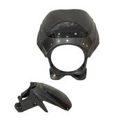 Naked Spoiler anteriore Aerodinamico Per CB400 CB1300 VTEC 1-2-3-4 7" Modifica Copertura faro Faro anteriore Carenatura superiore Staffe di montaggio