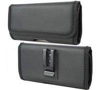 Nakedcellphone Custodia per Galaxy Z Fold 4, custodia orizzontale in pelle vegana nera, [clip da cintura in metallo, chiusura magnetica] per Samsung Z Fold3 5G ZFold 2 (SM-F916, 2020) (SM-F926, 2021