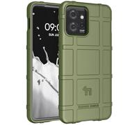 Nakedcellphone Custodia per Motorola ThinkPhone (2023), custodia protettiva robusta per armatura tattica per operazioni speciali [anti-impronte, texture con impugnatura opaca] - verde oliva