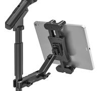 Nakelulu Supporto Tablet Asta Microfono, Supporto iPad per Microfono Regolabile a 360°, Tablet Musica Micophone per iPad Pro, Air, Mini, Tablets e Smartphones da 4,7" a 13,5"