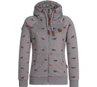 Naketano Felpa con cappuccio da donna Brazzo 1801-0301 S Grigio