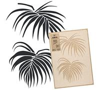 NAKLEO Stencil di Fiori per Pittura 59x95cm, Areca Palma Fronda Modello per Pareti Grandi Dimensioni, Plastica e Riutilizzabile Fai Da Te Artigianato Decorazioni Casa, Muro Legno Tessuto Mobili