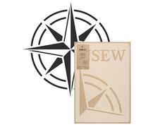 NAKLEO Stencil Geometrico per Pittura Diametro 120cm-XL, Bussola Vento Rosa Modello per Pareti Grandi Dimensioni, Plastica e Riutilizzabile Fai Da Te Artigianato, Muro Legno Tessuto Mobili