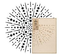 NAKLEO Stencil Mandala per Pittura Diametro 107cm-XL, Fuochi d'artificio Ornamento Modello per Pareti Grandi Dimensioni, Plastica e Riutilizzabile Fai Da Te Artigianato, Muro Legno Tessuto Mobili