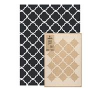 NAKLEO Stencil per Pittura Grandi Dimensioni 59x95cm, Aladdin Marocchino Geometrico Modello per Pareti, Plastica e Riutilizzabile Fai Da Te Carta da Parati Decorazioni Casa, Muro Legno Mobili
