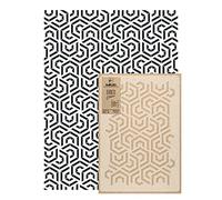 NAKLEO Stencil per Pittura Grandi Dimensioni 59x95cm, Esagono Vortice Geometrico Modello per Pareti, Plastica e Riutilizzabile Fai Da Te Carta da Parati Decorazioni Casa, Muro Legno Mobili