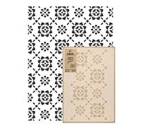 NAKLEO Stencil per Pittura Grandi Dimensioni 59x95cm, Padova Ornamento Piastrella Geometrico Modello per Pareti, Plastica e Riutilizzabile Fai Da Te Carta da Parati Decorazioni Casa, Muro Legno Mobili