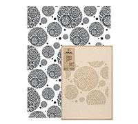 NAKLEO Stencil per Pittura Grandi Dimensioni 59x95cm, Palline Retro Fiore Geometrico Modello per Pareti, Plastica e Riutilizzabile Fai Da Te Carta da Parati Decorazioni Casa, Muro Legno Mobili