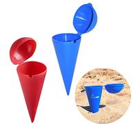 Nakloe - 2 Pezzi - Posacenere Spiaggia - Posacenere con Coperchio - Accessori Spiaggia