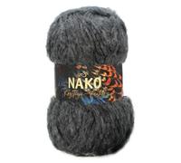 Nako Feather 200002 - Confezione da 3 matasse, 100 g, 200 m per matassa, morbida lana voluminosa, per uncinetto e lavoro a maglia, 85% acrilico, 15% poliammide