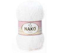 NAKO Paris, Filato per lavori a maglia, uncinetto, filato acrilico per scialle invernale, cappello e sciarpa, 5 matasse, 40% acrilico di alta qualità, 60% poliammide per matassa/gomitolo da 100 g, 208