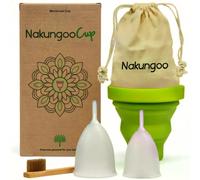 Nakungoo Cup Coppetta Mestruale Morbida 100% Silicone Medicale Certificata, Anal