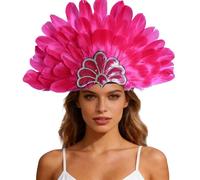 NaLatia Costume da Carnevale da donna Samba copricapo per Carnevale, per feste a tema, in Brasile, con piuma, accessorio per capelli da donna