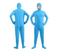 NaLatia Costume da uomo per Halloween e Carnevale Lorax, unisex, per tutto il corpo, Slenderman Greenscreen Suit Arancio Carnevale Cosplay Tuta intera