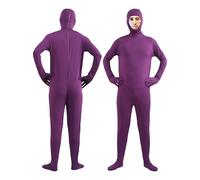 NaLatia Costume da uomo per Halloween e Carnevale Lorax, unisex, per tutto il corpo, Slenderman Greenscreen Suit Arancio Carnevale Cosplay Tuta intera