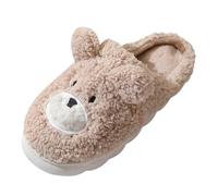 NaLatia Pantofole da Donna Invernali Memory Foam Antiscivolo Motivi degli animali Cartone Animato Sliders with Memory Foam Scarpe Pelose Calde Ciabatte Morbido Da Casa