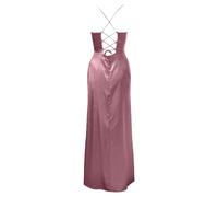 NaLatia Vestito Aderente Donna Sexy Abito Senza Manica in Raso Abiti Lungo Spaghetti Strap Vestiti con Spacco da SeraCasual Cerimonia Matrimonio,Vestito Donna Elegante Cerimonia
