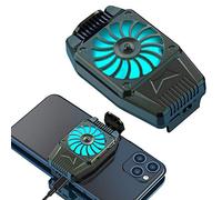 NALCY Ventola di Raffreddamento del Telefono, Radiatore Portatile per Telefono Cellulare per Giocare a Guardare Video con Luce a LED, Compatibile per Iphone/Android Universale Smartphone