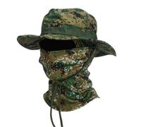 NALEINING Baraclava + Boonie Hat, set di cappelli militari per ventilatore, protezione solare, antivento, per ciclismo, escursionismo, arrampicata, pesca (mimetico 04, taglia unica)