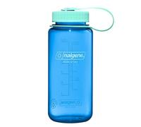 Nalgene Borraccia leggera in Tritan senza BPA, infrangibile, per escursioni, palestra, 473 ml, imboccatura larga, colore: blu fiordaliso