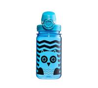 Nalgene Sustain Borraccia per bambini in Tritan, senza BPA, con 50% di materiale di scarto di plastica, a prova di perdite, durevole, senza BPA, con moschettone, riutilizzabile, 350 ml, gufo blu