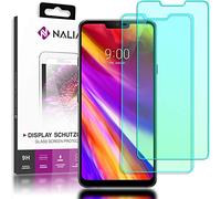 NALIA (2 Pezzi Vetro Temperato compatibile con LG G7 ThinQ, Pellicola Protettiva Schermo Display Copertura, 9H Tempered-Glass Telefono Smart-Phone Protezione Screen-Protector - Trasparente