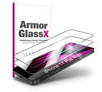 NALIA 2x ArmorGlassX per iPhone 18 Pro Max / 17 Pro Max Vetro Protezione | Durezza 9H contro i graffi, Compatibile con molte custodie, Rivestimento oleofobico antimpronta