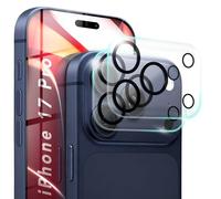 NALIA 2x Vetro Temperato Fotocamera per iPhone 17 Pro, Trasparente | Durezza 9H contro i graffi, Nessun velo grigio con il flash, Compatibile con molte custodie, Adesione completa