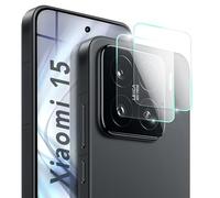 NALIA 2x Vetro Temperato Fotocamera per Xiaomi 15 - Lenti 9H & Case-Friendly - FOCUS.X2 MAX (HD Vetro Protettivo Trasparente) - Marchio Tedesco