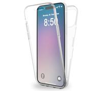 NALIA 360° Cover Trasparente compatibile con iPhone 16 Pro Custodia, Protezione Completa Full-Body Case, Copertura Rigida con Cornice Silicone & Protezione Schermo, Guscio Crystal Clear Anti-Giallo