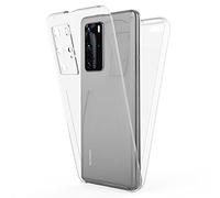 NALIA 360 Gradi Cover compatibile con Huawei P40 Pro Custodia, Full-Body Case Protettiva Fronte e Retro Protezione Schermo Copertura, Sottile Bumper Resistente Integrale Guscio Rugged - Trasparente