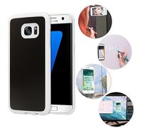 NALIA Antigravità Custodia compatibile con Samsung Galaxy S7 Edge, Protezione Anti-Gravity Selfie-Case Magica Auto-Adesivo Cellulare, Cover Protettiva Teelfono Bumper Sottile, Colore:Bianco