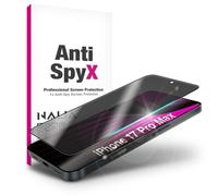 NALIA AntiSpyX adatto per Apple iPhone 17 Pro Max vetro (privacy discreta), vetro di protezione privacy con durezza 9H, anti-spy per privacy, antigraffio, sensibile al tocco