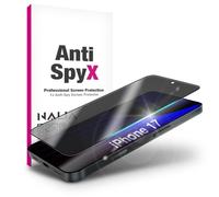 NALIA AntiSpyX adatto per Apple iPhone 17 vetro (discreta protezione privacy), vetro di protezione privacy con durezza 9H, anti-spy, protezione da sguardi indiscreti, antigraffio, protezione dello
