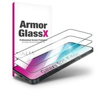 NALIA ArmorGlassX compatibile con Samsung Galaxy S25 Edge Vetro, 2x Vetro Protettivo [9H], Ultra Trasparente con Cornice Nera, Sensibile al Tocco, Antiurto e Antigraffio, Pellicola Schermo Temperata