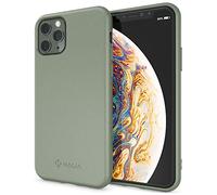 NALIA Bio Cover compatibile con iPhone 11 Pro Max Custodia, Eco-Friendly & Biodegradabile Case Organico Protettiva, Sostenibile & Compostabile Copertura Natura Skin, Zero Sprechi, Colore:Verde Oliva