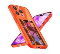 NALIA CardPop COVER per Apple iPhone 16 Pro, Arancione