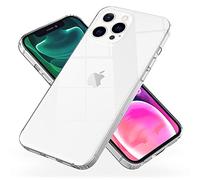 NALIA Chiaro Cover compatibile con iPhone 13 Pro Custodia, Trasparente Anti-Giallo Copertura Rigida Antigraffio & Silicone Bumper, Cristallo Sottile Case Telefono Cellulare Protezione Skin Guscio